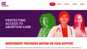 What Keepourclinics.org website looked like in 2020 (3 years ago)