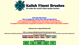 What Kalishfinestbrushes.biz website looked like in 2020 (3 years ago)