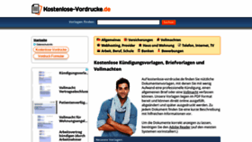 What Kostenlose-vordrucke.de website looked like in 2020 (3 years ago)