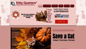 What Kittyquarters.org website looked like in 2020 (3 years ago)