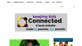 What Keepingkidsconnected.com website looked like in 2020 (3 years ago)