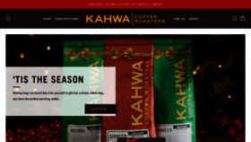 What Kahwacoffee.com website looked like in 2020 (3 years ago)