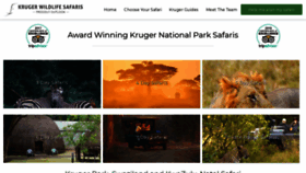 What Krugerwildlifesafaris.com website looked like in 2020 (3 years ago)