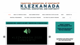 What Klezkanada.org website looked like in 2020 (3 years ago)