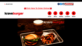 What Kraveburger.com website looked like in 2020 (3 years ago)