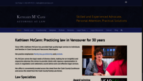What Kmccannlaw.com website looked like in 2020 (3 years ago)