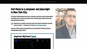 What Karlhinze.com website looked like in 2020 (4 years ago)