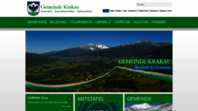What Krakau.gv.at website looked like in 2020 (3 years ago)