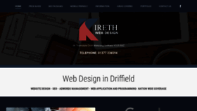 What Kireth.com website looked like in 2020 (3 years ago)