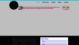 What Kentaropiano.com website looked like in 2020 (3 years ago)