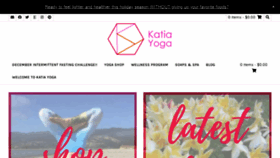 What Katiayoga.com website looked like in 2020 (3 years ago)