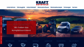 What Kraft-autoteile.de website looked like in 2020 (3 years ago)