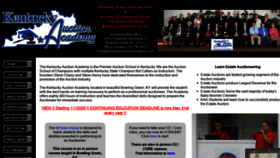 What Kentuckyauctionacademy.com website looked like in 2020 (3 years ago)