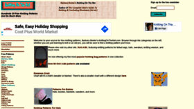 What Knittingonthenet.com website looked like in 2020 (3 years ago)