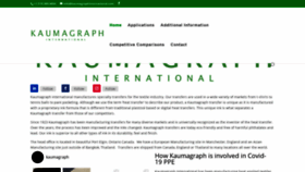 What Kaumagraphinternational.com website looked like in 2020 (3 years ago)