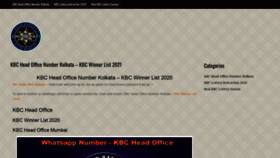 What Kbclotteryseason.com website looked like in 2020 (3 years ago)
