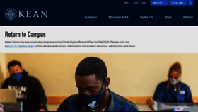 What Kean.edu website looked like in 2020 (4 years ago)