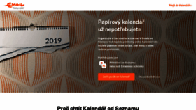 What Kalendarseznam.cz website looked like in 2020 (3 years ago)