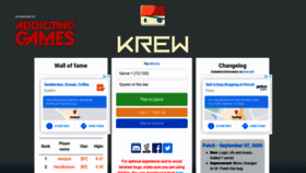 What Krew.io website looked like in 2020 (3 years ago)