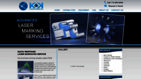 What Kandklasermarking.com website looked like in 2020 (3 years ago)