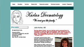 What Kurlan-dermatology.com website looked like in 2020 (3 years ago)