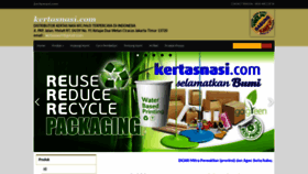 What Kertasnasi.com website looked like in 2020 (3 years ago)