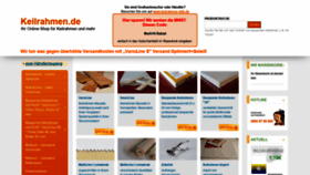 What Keilrahmen.de website looked like in 2020 (3 years ago)