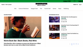 What Kickstarter.com website looked like in 2020 (3 years ago)