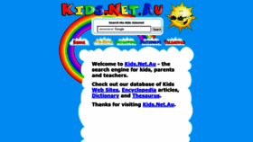 What Kids.net.au website looked like in 2020 (3 years ago)