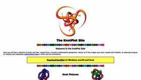 What Knotplot.com website looked like in 2020 (3 years ago)