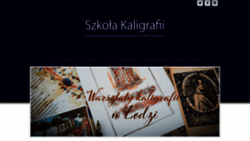 What Kaligrafia.edu.pl website looked like in 2020 (3 years ago)