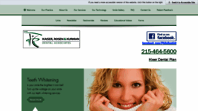 What Kaiserrosendental.com website looked like in 2020 (3 years ago)
