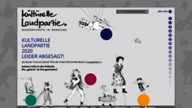 What Kulturelle-landpartie.de website looked like in 2020 (3 years ago)