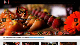 What Kenjisushiprivatechef.com website looked like in 2020 (3 years ago)