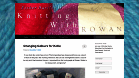 What Knittingwithrowan.com website looked like in 2020 (3 years ago)