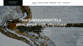 What Kontrasti.fi website looked like in 2020 (3 years ago)