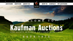 What Kaufman-auctions.com website looked like in 2021 (3 years ago)
