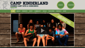 What Kinderland.org website looked like in 2021 (3 years ago)