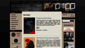 What Kronoszkiado.hu website looked like in 2021 (3 years ago)