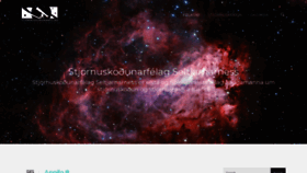 What Korkur.astro.is website looked like in 2021 (3 years ago)