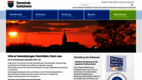 What Kolitzheim.de website looked like in 2021 (5 years ago)