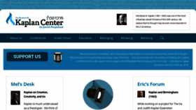 What Kaplancenter.org website looked like in 2021 (3 years ago)