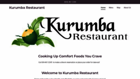 What Kurumbarestaurant.com website looked like in 2021 (3 years ago)