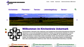 What Kirche-uckermark.de website looked like in 2021 (3 years ago)