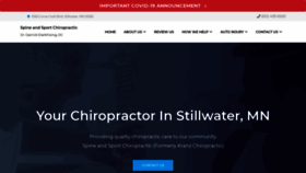 What Kranzchiropractic.com website looked like in 2021 (3 years ago)