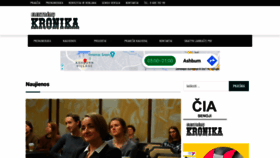 What Kronika.lt website looked like in 2021 (3 years ago)
