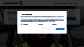 What Kuehne-nagel.com website looked like in 2021 (4 years ago)