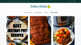 What Kristineskitchenblog.com website looked like in 2021 (3 years ago)