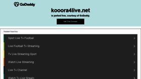 What Kooora4live.net website looked like in 2021 (5 years ago)