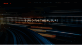 What Kynetic.com website looked like in 2021 (3 years ago)
